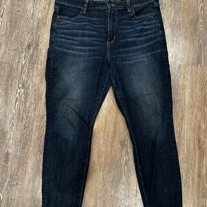 American Eagle Outfitters Women's Dark Blue Jeans